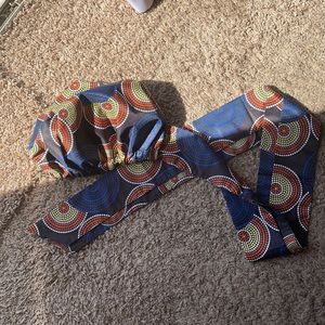African print head wrap